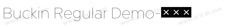 Buckin Regular Demo字体转换